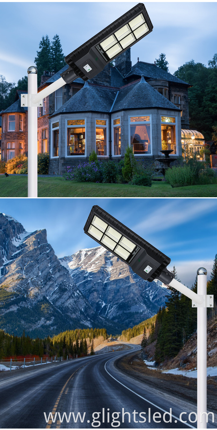 Energy savinge ip65 outdoor smd waterproof aluminum all in one 60w 100w 120w solar led streetlight